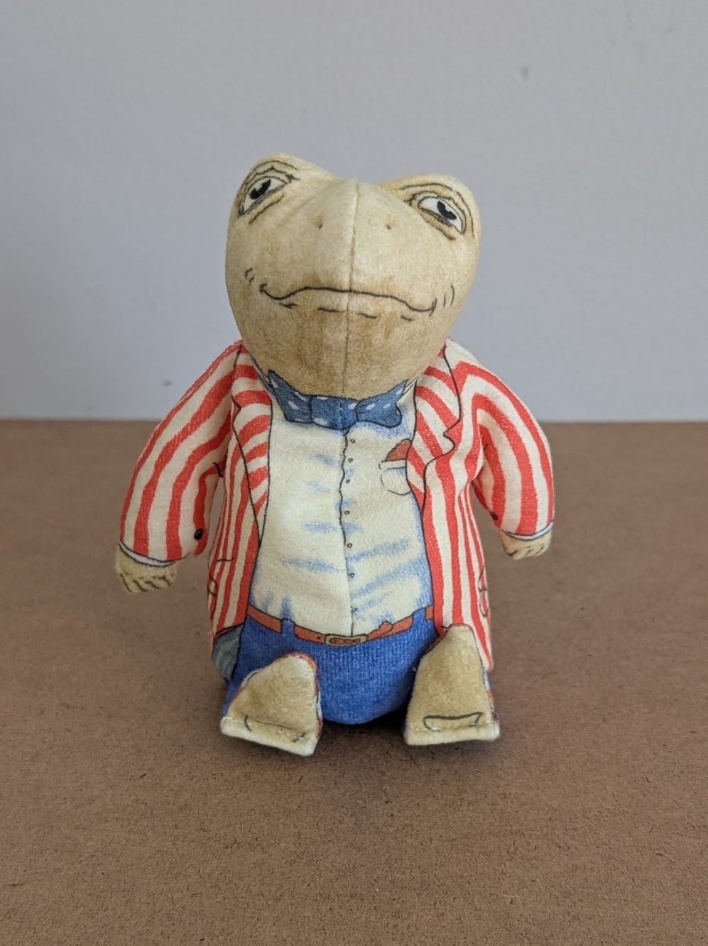 Vintage 1981 Wind In The Willows Mr. Toad Weighted Plush Bean Bag Figure